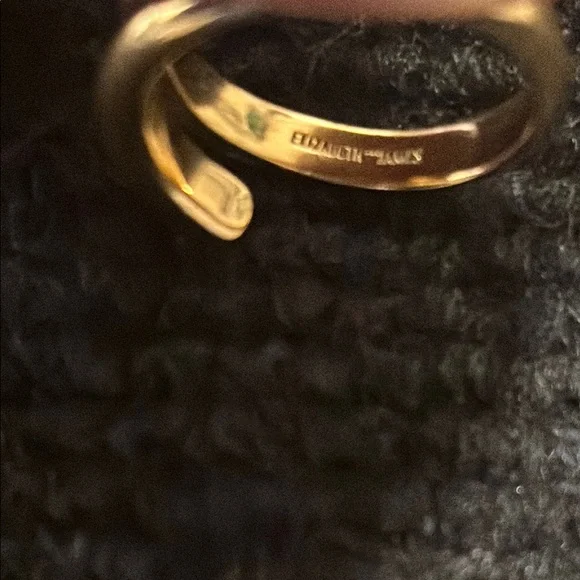 Elizabeth and James Elegant Gold Tone Wrap Ring - Picture 2 of 5